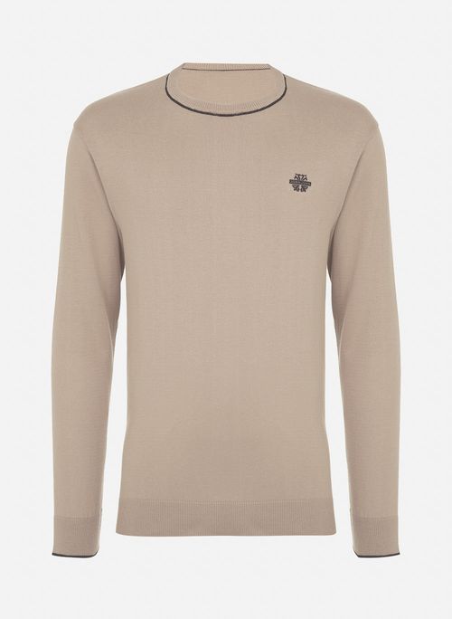 Suéter Tricot Regular Fit JJ Beige John John Masculina