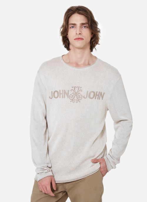 Suéter Tricot Logo Nature John John Masculino