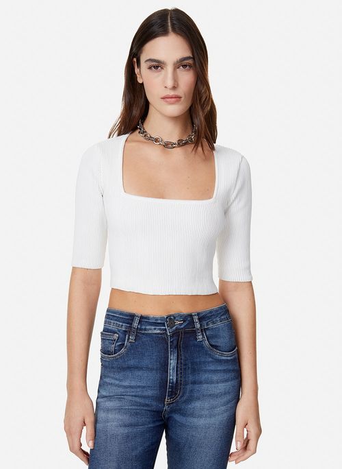 Blusa Cropped Perfect Off John John Feminino