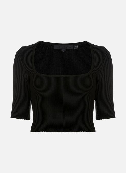 Blusa Cropped Perfect Black John John Feminina