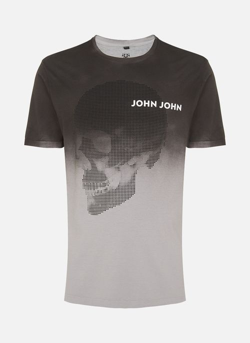 Camiseta Regular Fit Skull Dots John John Masculina