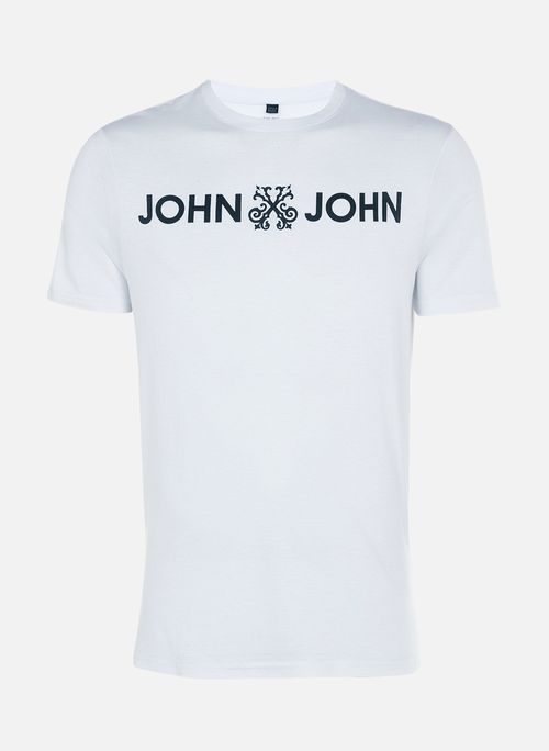 Camiseta Regular Fit Basic Branco John John Masculina