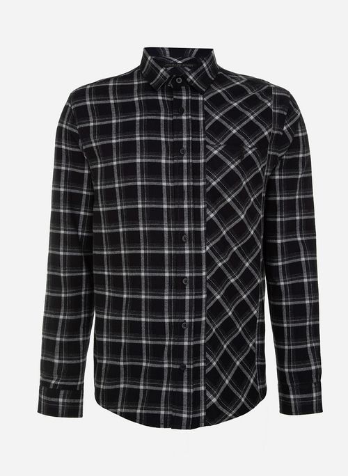 Camisa Regular Fit Black Chess Pocket John John Masculina