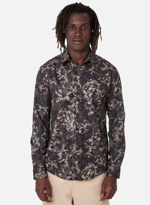 Camisa Regular Fit Camouflaged John John Masculina
