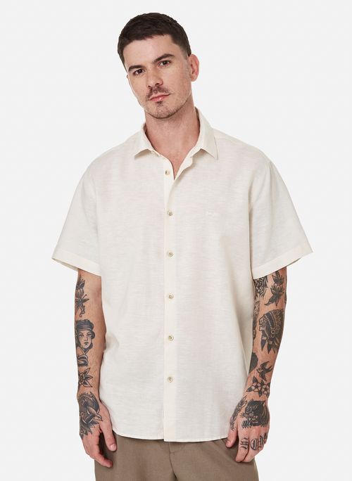 Camisa Regular Fit Blended Off John John Masculina