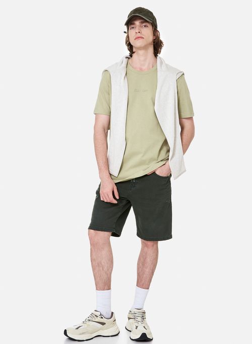 Bermuda Reta 5 Pckts Green John John Masculina