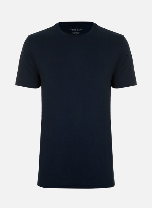 Camiseta Pima Regular Fit Basic Navy John John Masculina