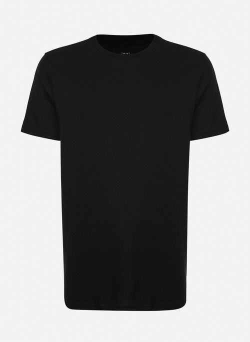 Camiseta Pima Regular Fit Basic Black John John Masculina