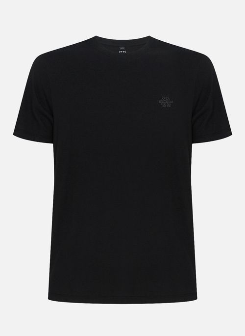 Camiseta Regular Fit Flame Transfer Black John John Masculina