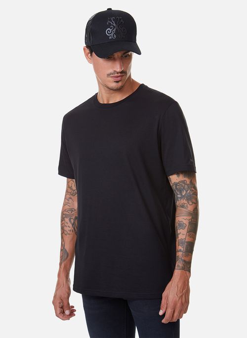 Camiseta Pima Regular Fit Basic Black John John Masculina