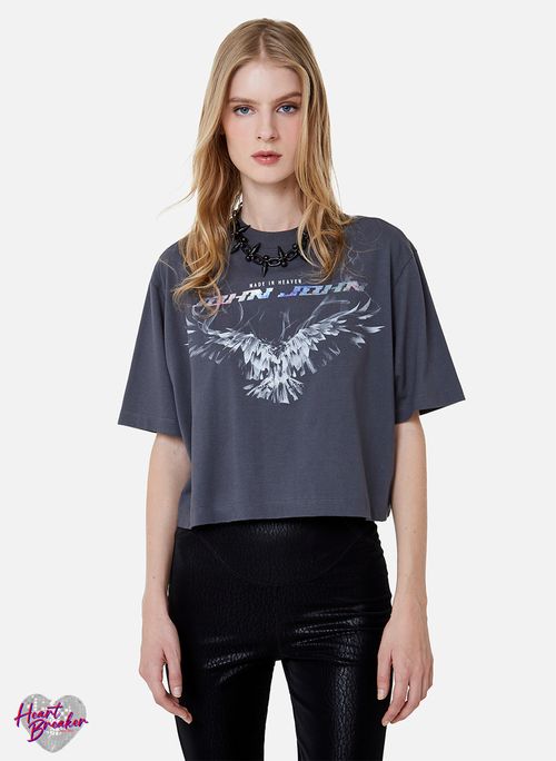 Camiseta Ampla Eagle On Fire John John Feminina