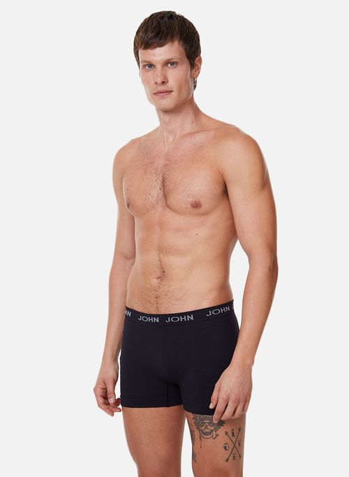 Kit Cueca Boxer Black John John Masculina