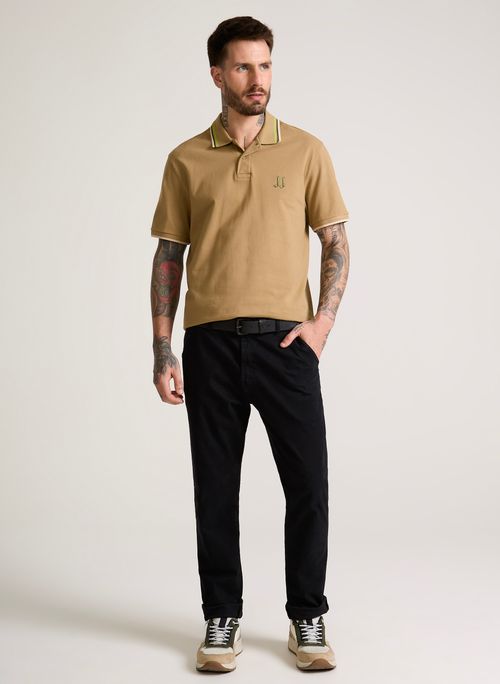 Calça Slim Fit Chino Portland Preto John John Masculina