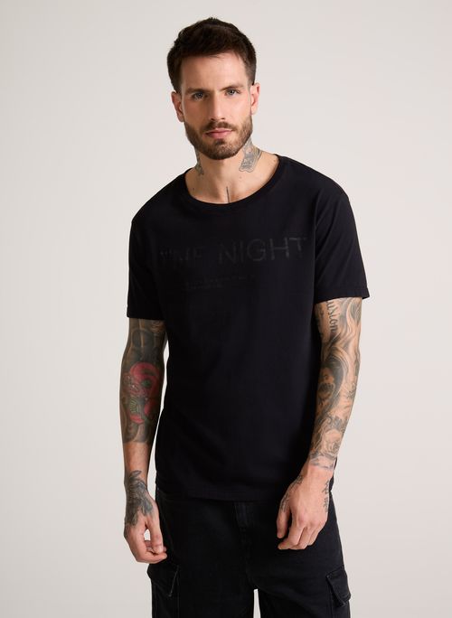 Camiseta Slim Fit The Night Black John John Masculina