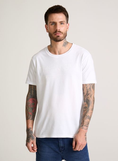 Camiseta Slim Fit The Night White John John Masculina