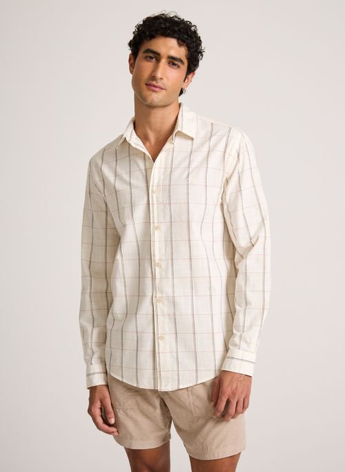 Camisa Regular Nature Chess John John Masculina