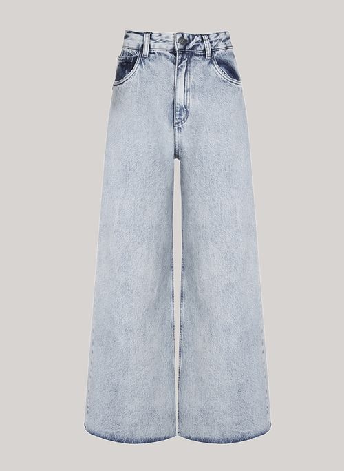 Calça Jeans Wide Leg Cannes John John Feminina