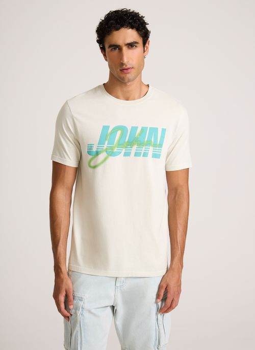 Camiseta Regular Fit John Neon John John Masculina