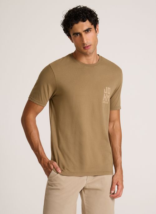 Camiseta Regular Fit Squared John John Masculina