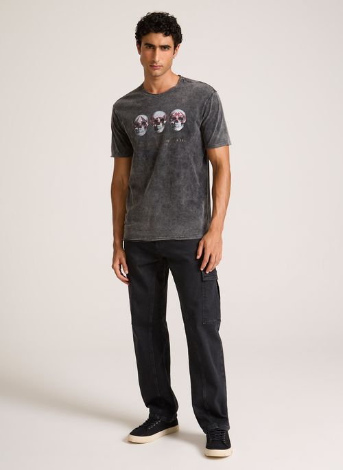 Camiseta Regular Fit World Famous John John Masculina