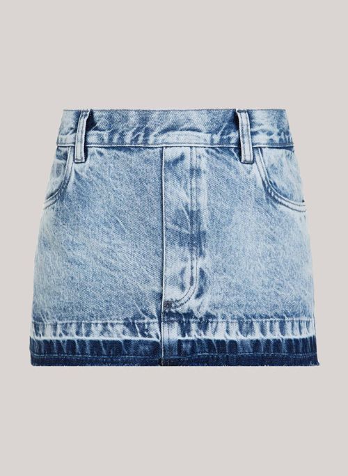 Saia Jeans Reta Mini Cannes John John Feminina