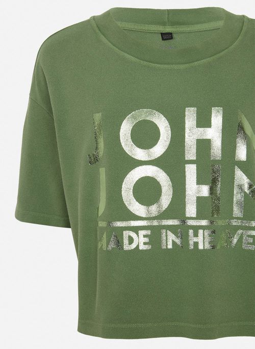 Camiseta Ampla Line Green John John Feminina