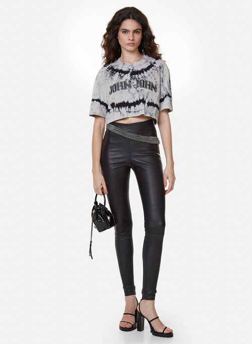 Camiseta Cropped Let It Rock John John Feminina