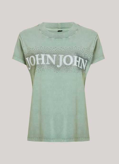 Camiseta Justa Crystals John John Feminina