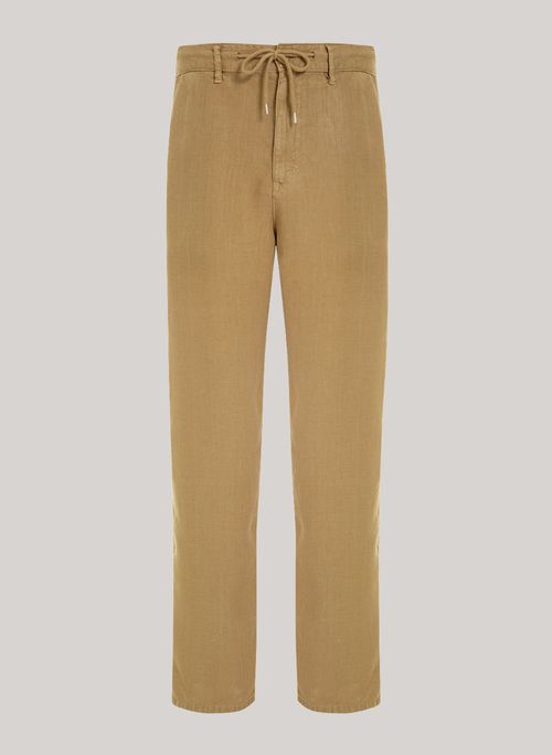 Calça Reta Linen Camel John John Masculina