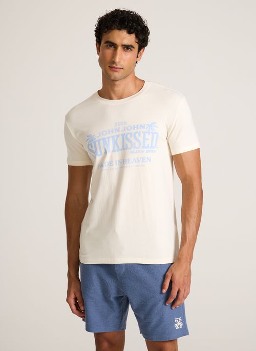 Camiseta Slim Fit Vacation John John Masculina