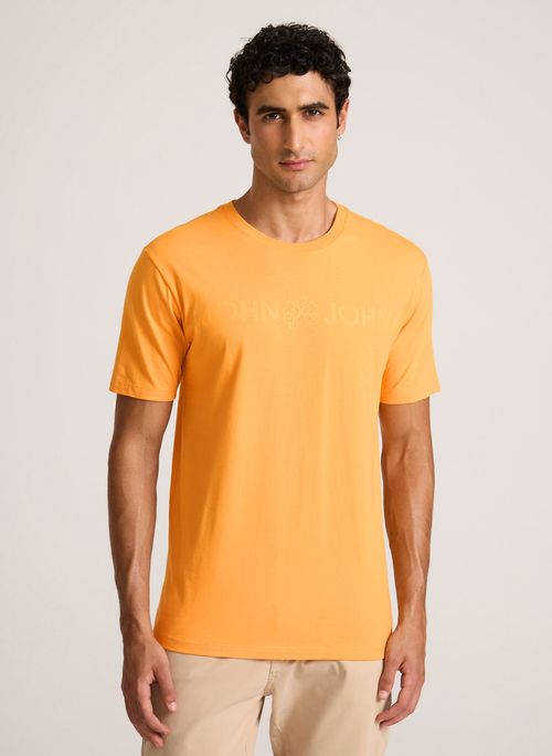 Camiseta Regular Fit Basic Laranja John John Masculina