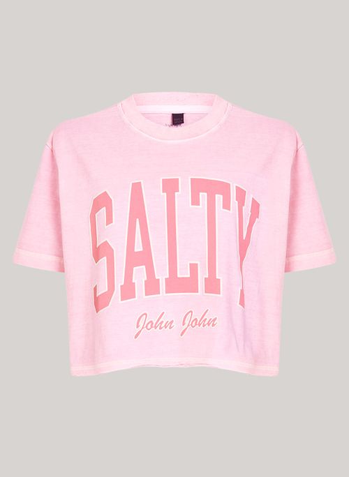 Camiseta Ampla Salty Soul Pink John John Feminina