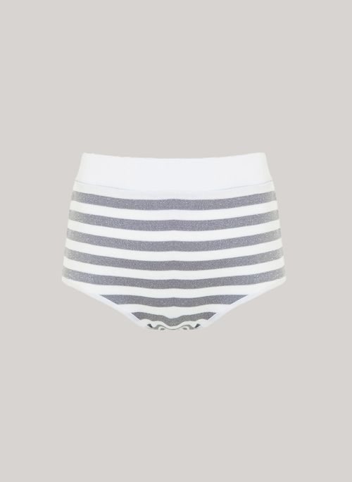 Hot Pant Silver Stripes John John Feminina