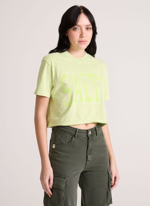 Camiseta Ampla Salty Soul Green John John Feminina