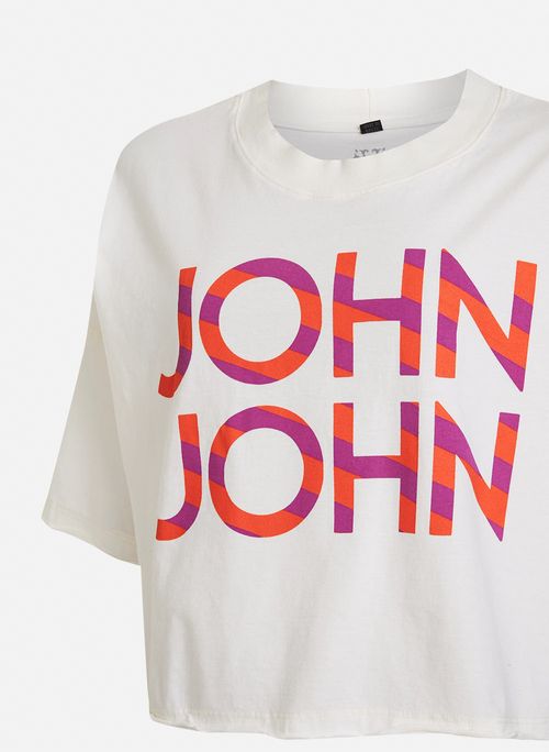 Camiseta Ampla Color John John Feminina