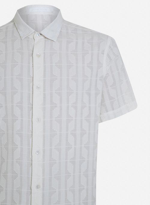 Camisa Relaxed Fit Graphic White John John  Masculina