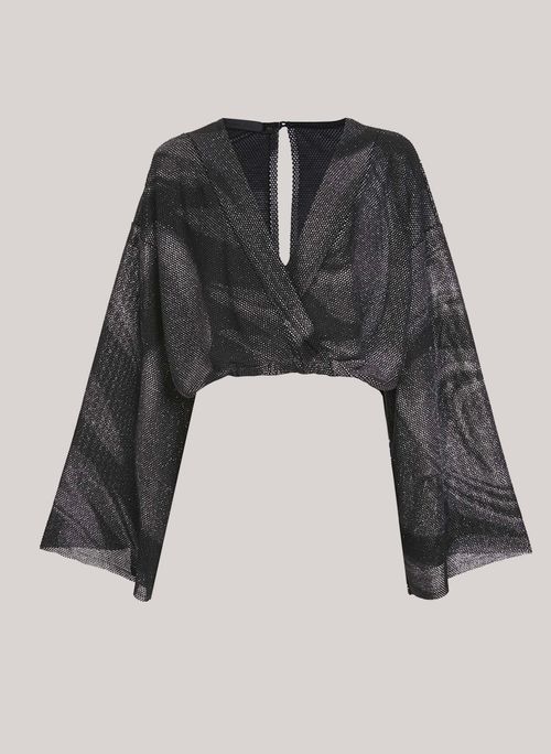 Blusa Cropped Shannon John John Feminina