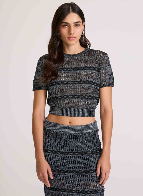 Blusa Cropped Sivan John John Feminina