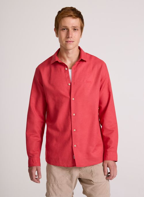 Camisa Regular Fit Blended Goiaba John John Masculina