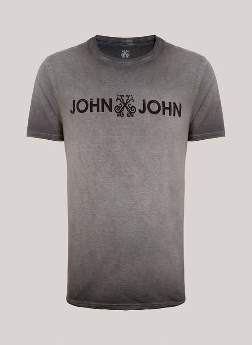 Camiseta Regular Fit Basic Chumbo John John Masculina