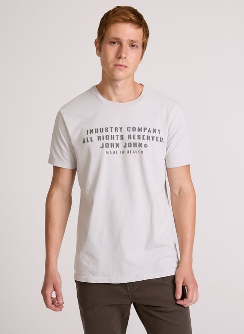 Camiseta Slim Fit Industry Co John John Masculina