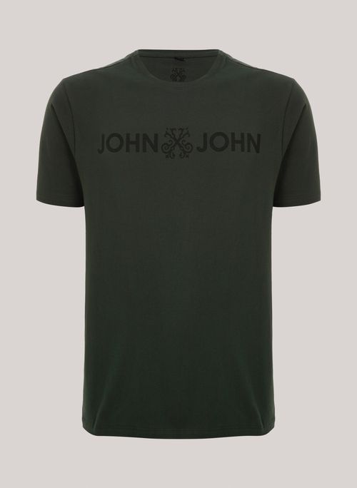 Camiseta Regular Fit JJ Basic Verde John John Masculina