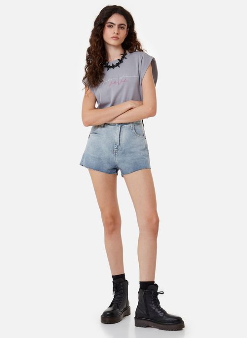 Shorts Jeans Boy Alto Holt John John Feminino