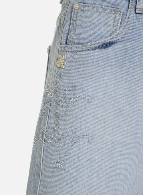 Shorts Jeans Boy Alto Light Stars John John Feminino