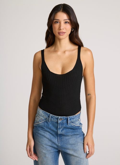 Body Justo Kinney Black John John Feminino
