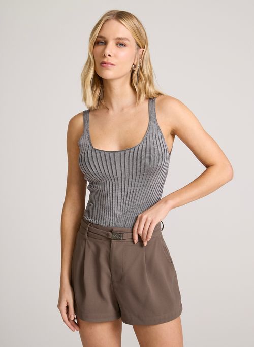Body Justo Kinney Grey John John Feminino