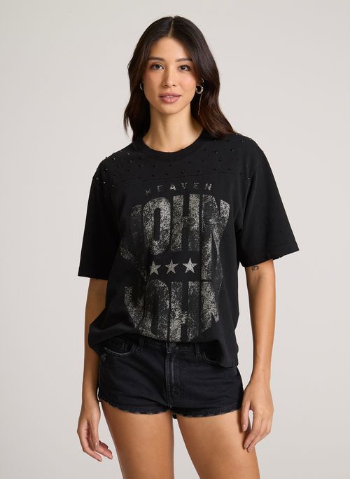 Camiseta Ampla John Dismantle John John Feminina