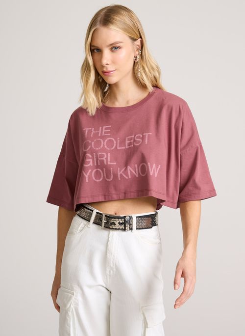 Camiseta Cropped The Coolest John John Feminina