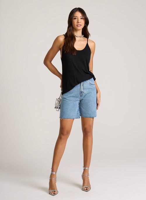 Bermuda Reta 90s Light Blue John John Feminina