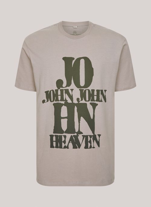 Camiseta Regular Fit John Part Cinza John John Masculina